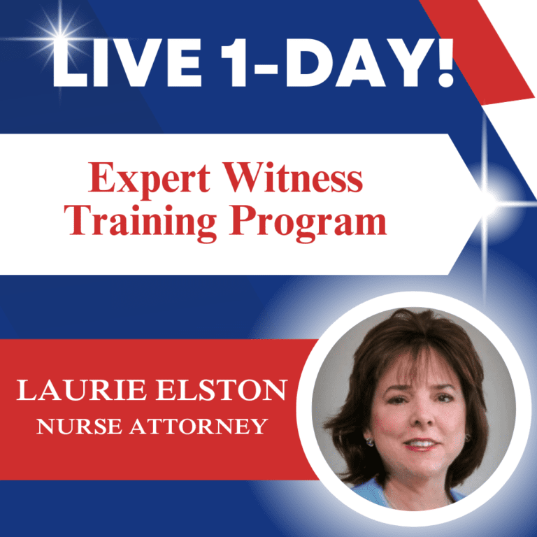 Expert Witness Training Program Nursing Law Center Expert Witness Training Program Nursing Law Center