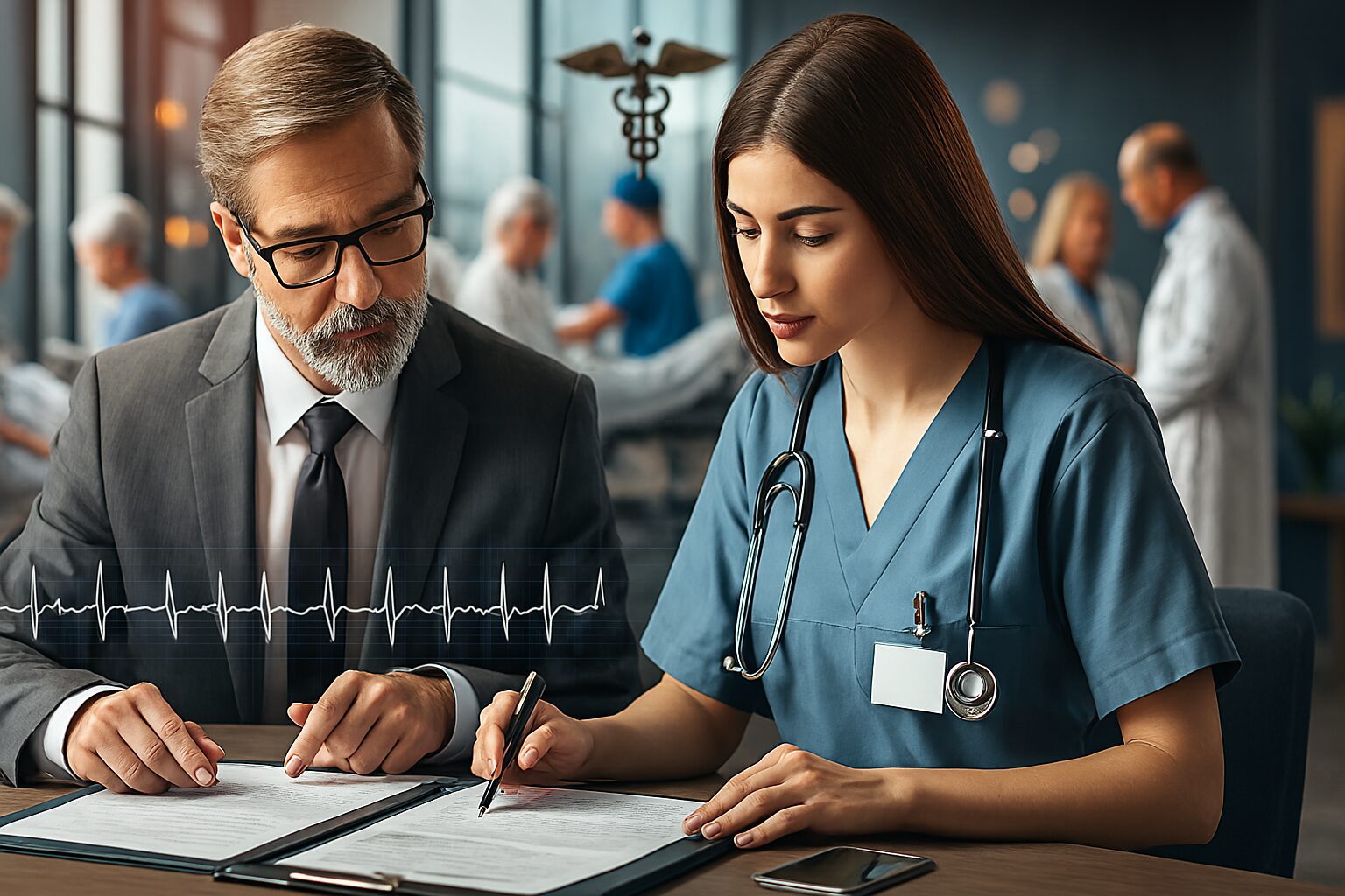 Nurse reviewing breach of the standard of care case study