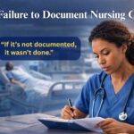 nurse documenting patient care in hospital setting to prevent documentation errors
