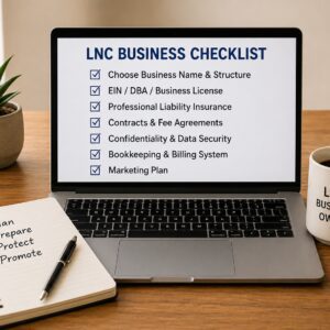 Legal Nurse Consultant business course covering LNC marketing, jobs, clients, and attorney outreach.